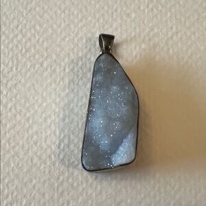Blue Druzy Stone Pendant